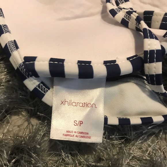 Navy blue/white striped bikini top from Target! - Picture 3 of 3